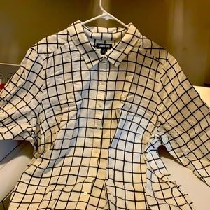 Lands’ End Women’s flannel long sleeve shirt